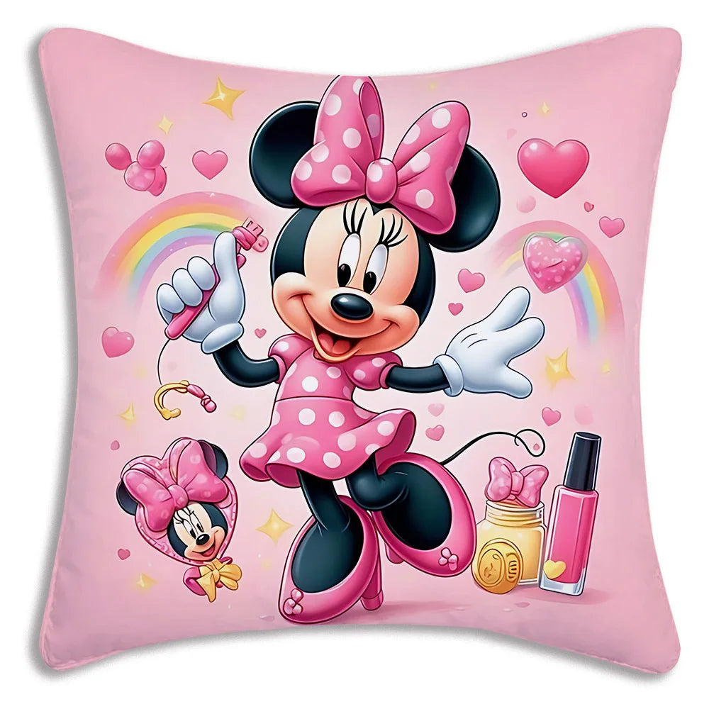 Kawaii Disney Duo: Mickey & Minnie Plush Pillow Covers