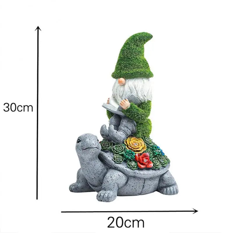 Gnome Lumineux de Jardin en Résine