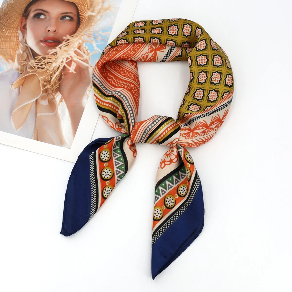 Foulard Luxe Satiné Équestre pour Femme