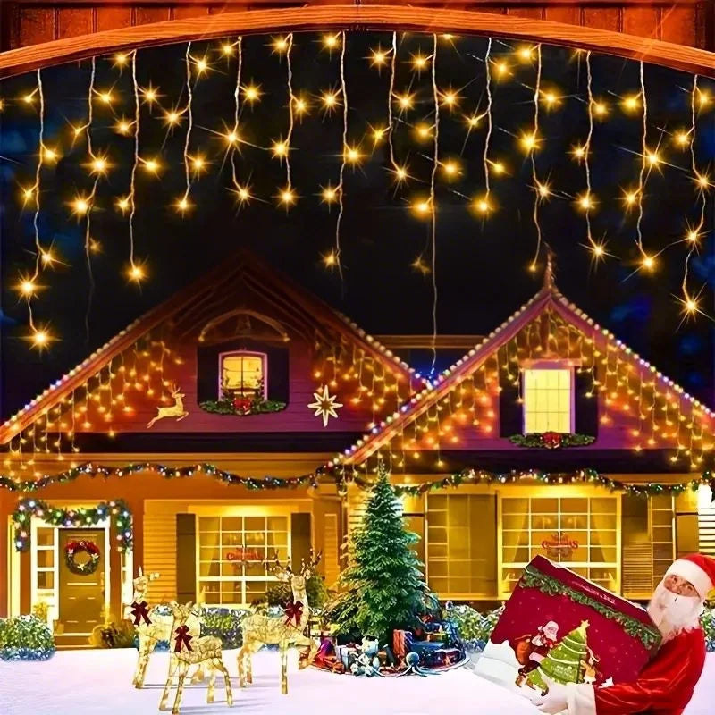 Éclat Festif: Guirlande LED Extérieure 100 Lumières