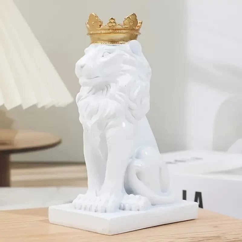 Couronne de Lion en Résine - Décoration Artisanale