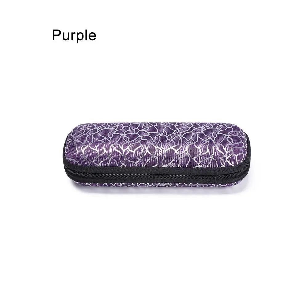 Chic Shimmer Eyewear Case - Stylish & Portable