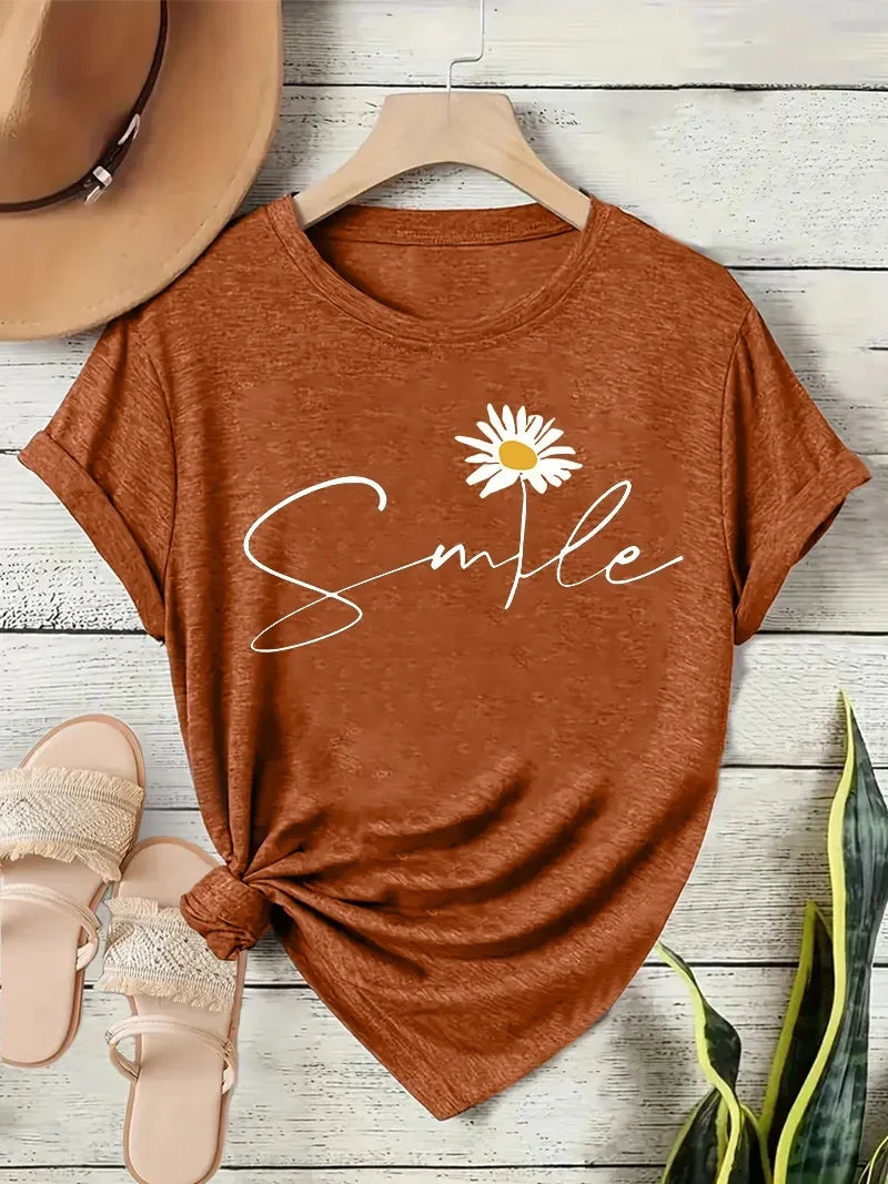 T-Shirt Floral Chic Femme - Confort Estival