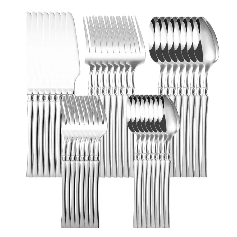 Élégance Inox: Service de Table 20/30/40 Pièces