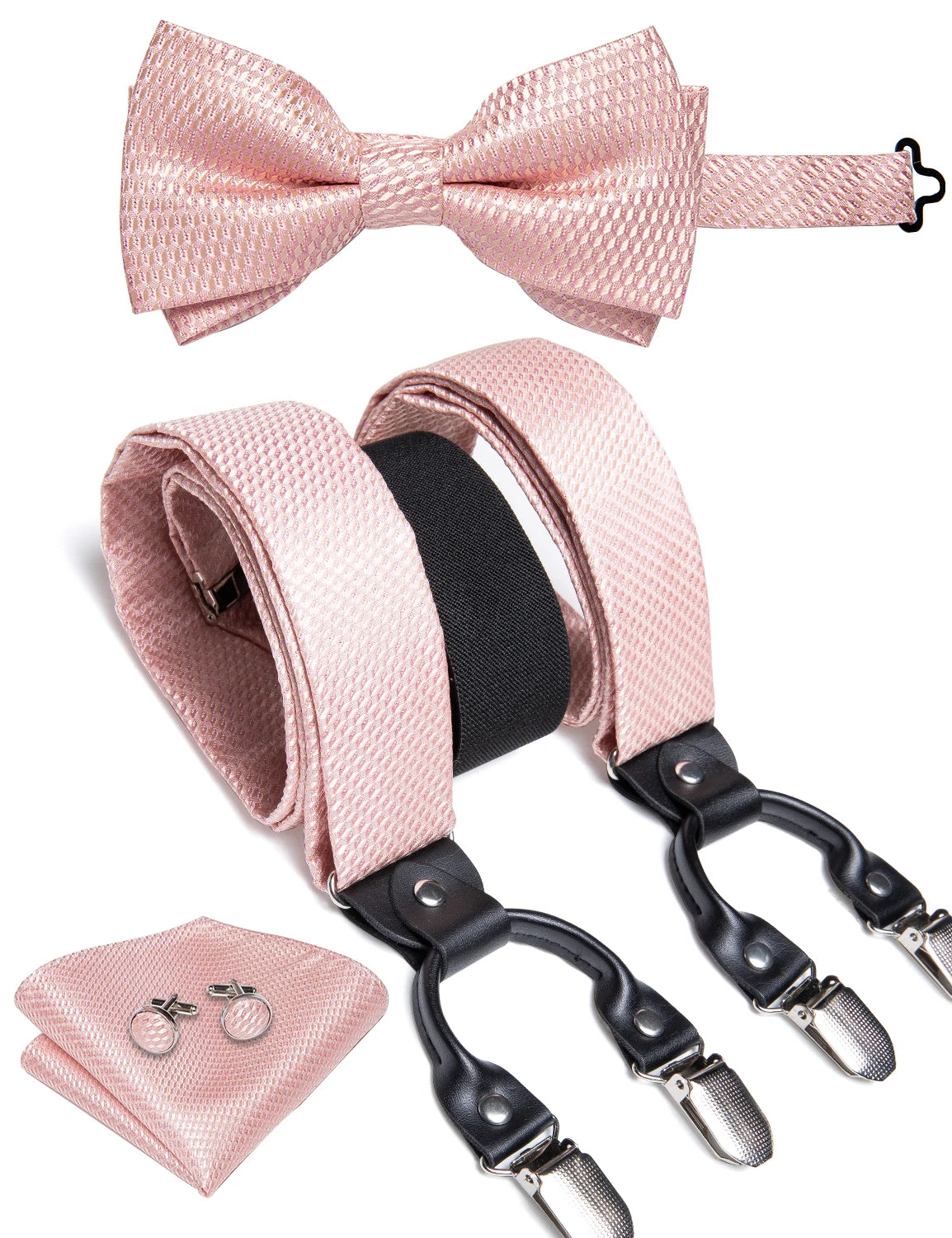 Silk Suspenders & Bow Tie Set for Men
