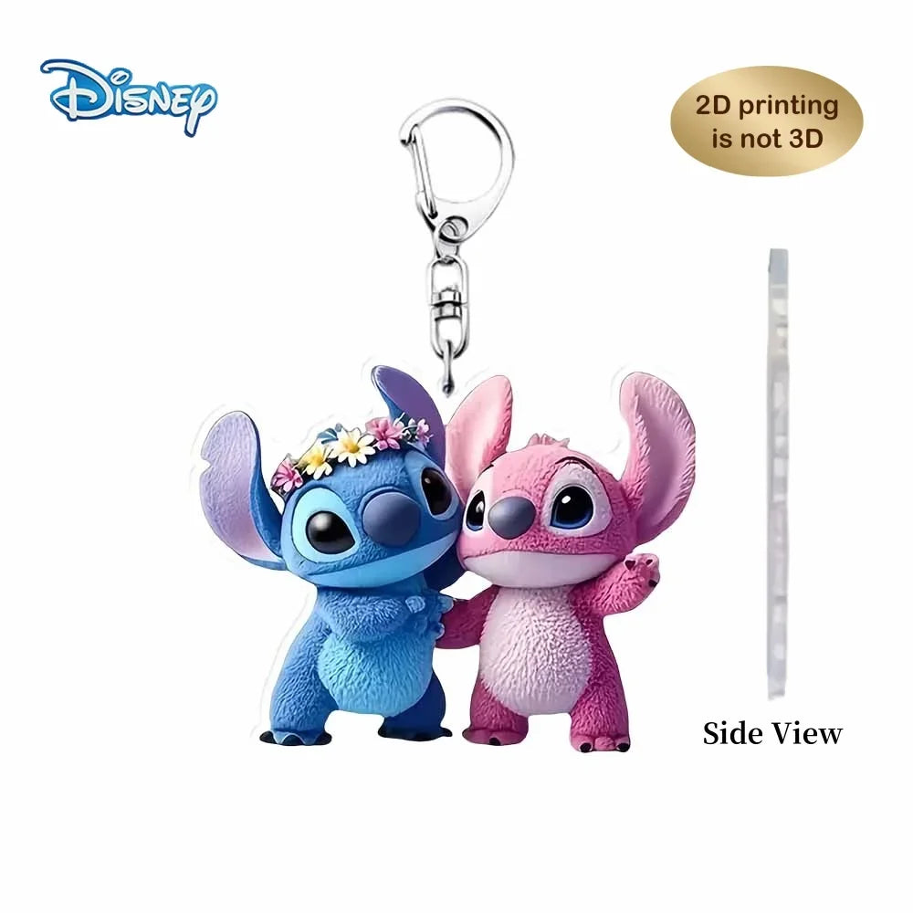 Porte-clés Lilo & Stitch Double Face Mignon 5cm