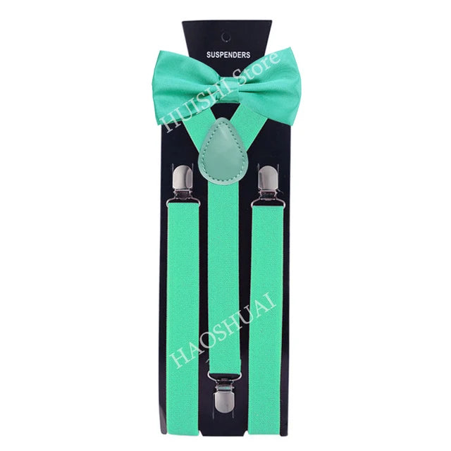 Chic Bowtie & Suspender Set for All Occasions