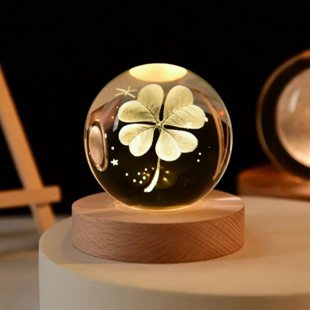3D Crystal Planet Night Light - Creative Gift