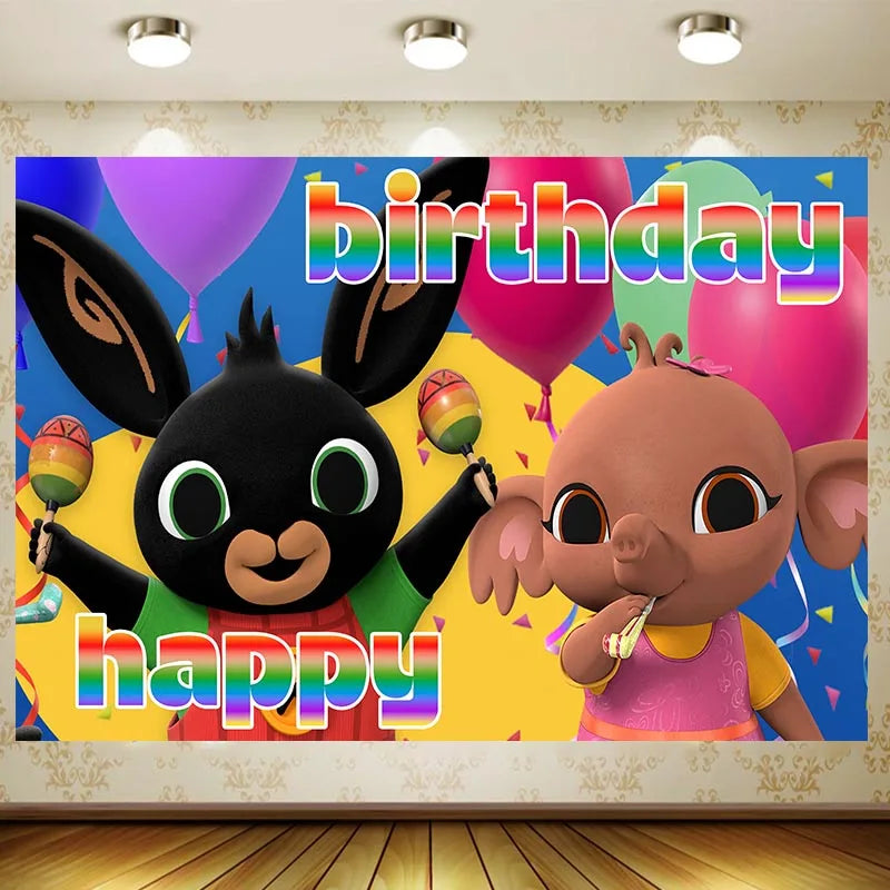 Fête Lapin Rouge et Noir