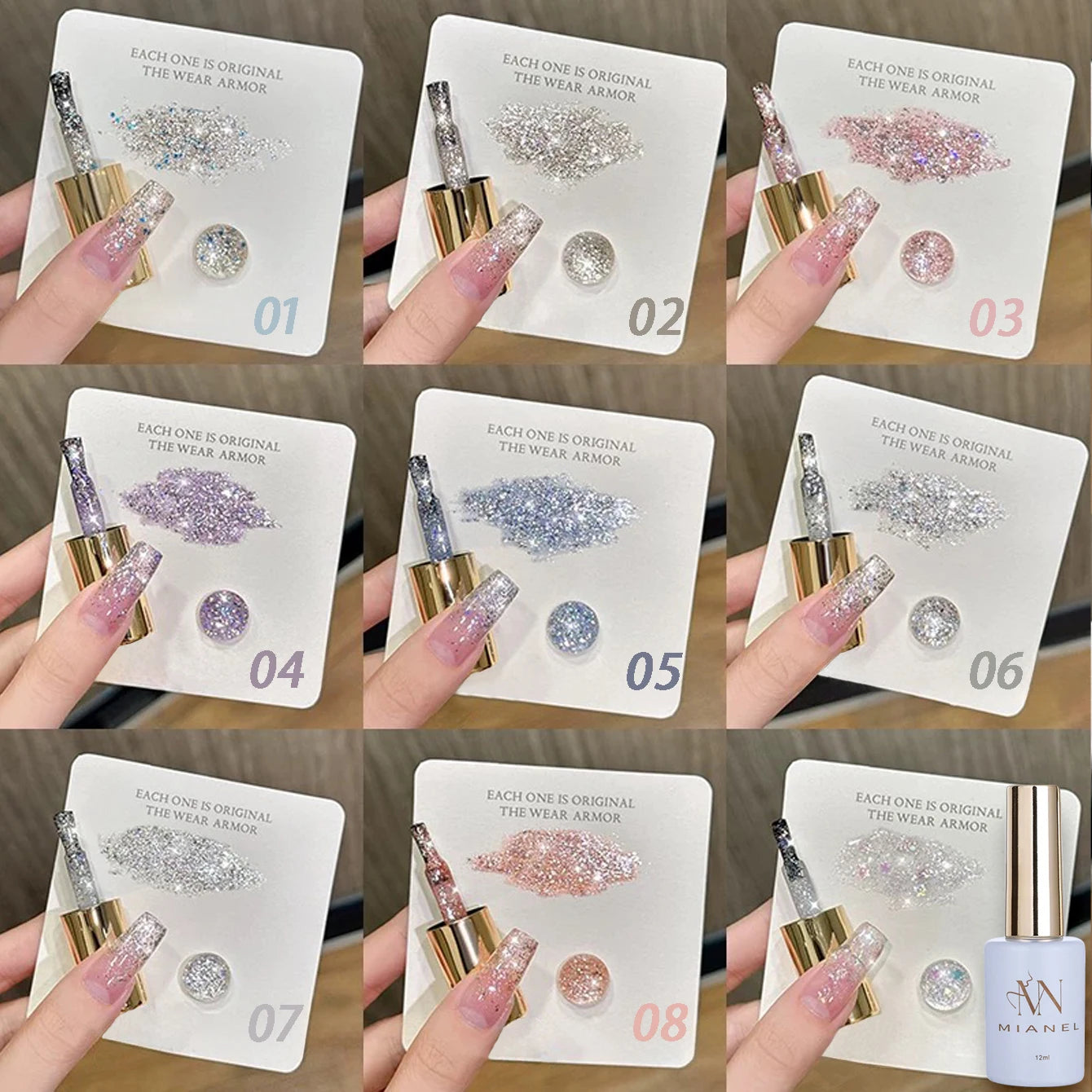 Vernis Gel Paillettes Mariage 12ml