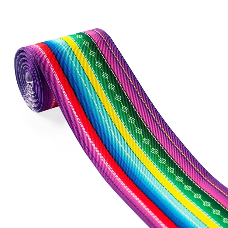 Ribbons Fleurs Mexicaines en Grosgrain - 5 Yards
