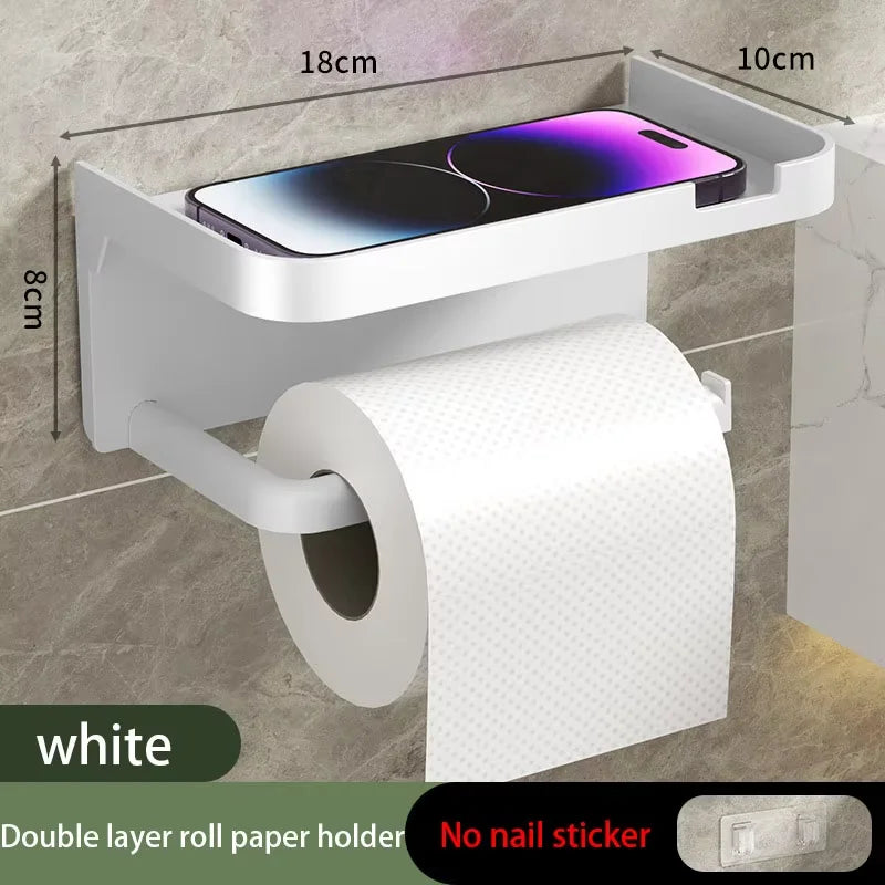 Porte-serviettes mural en plastique pour salle de bain