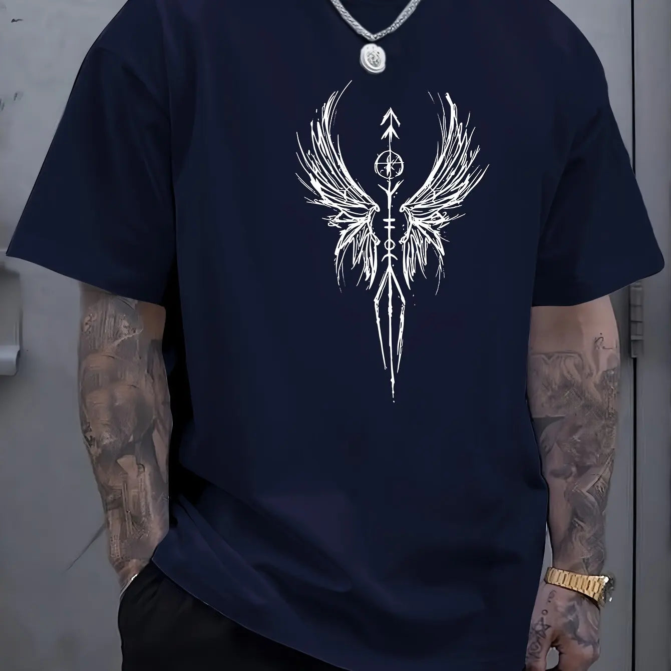 Graphic Cotton Tee for Men - Casual Summer Style