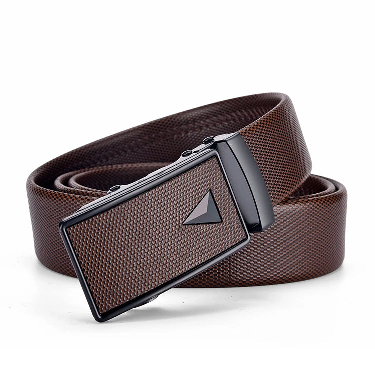 Ceinture Cuir Homme Boucle Métal Élégante 3 cm