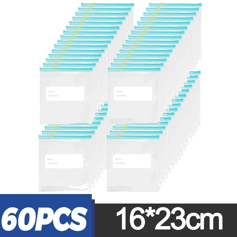 ZippyFresh: Sacs de Congélation Réutilisables 60/10