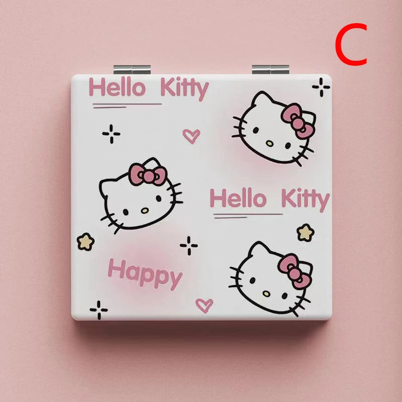 Hello Kitty Miroir Pliant Câlin - Double Face Portable