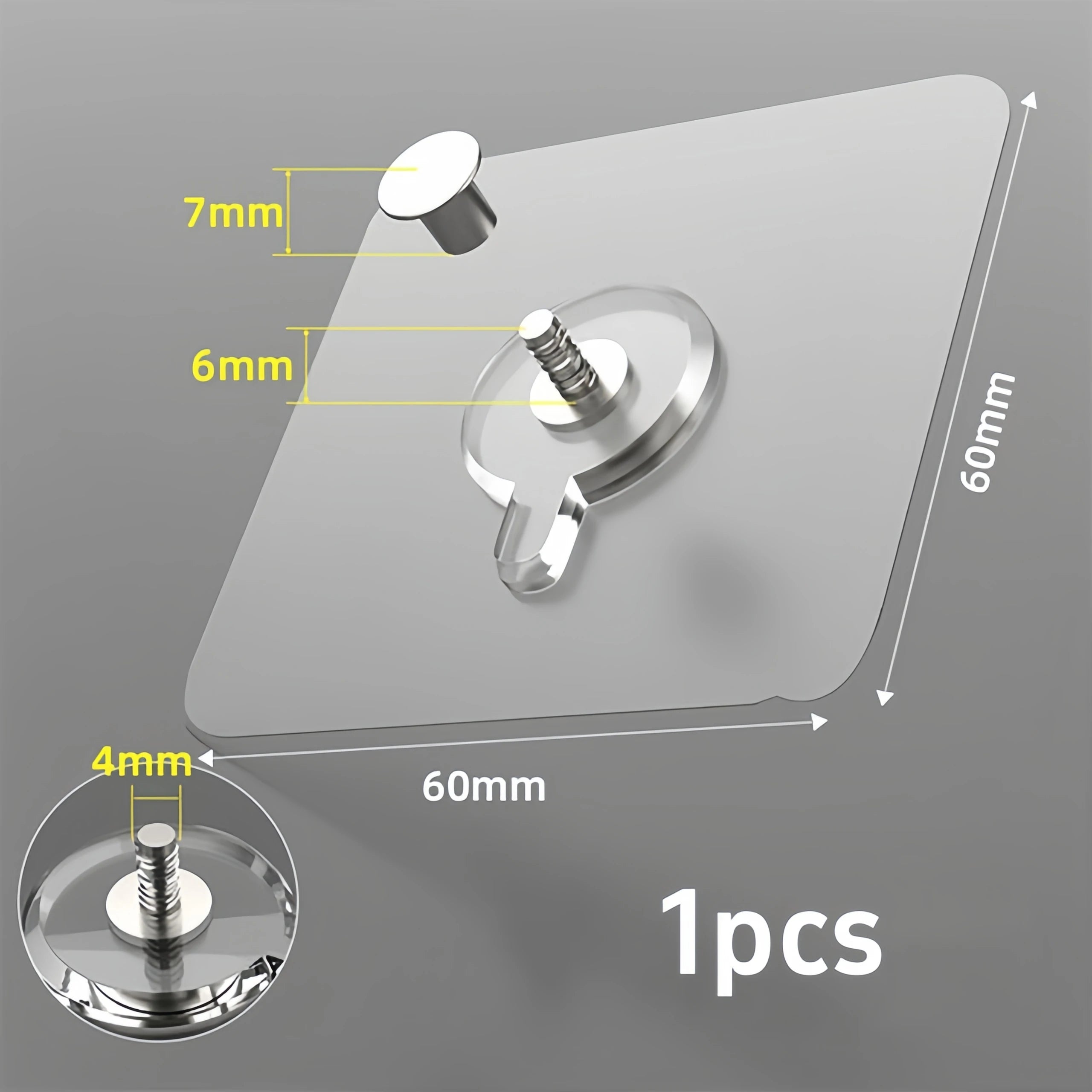 Strong Adhesive Wall Hooks for Photos & Decor