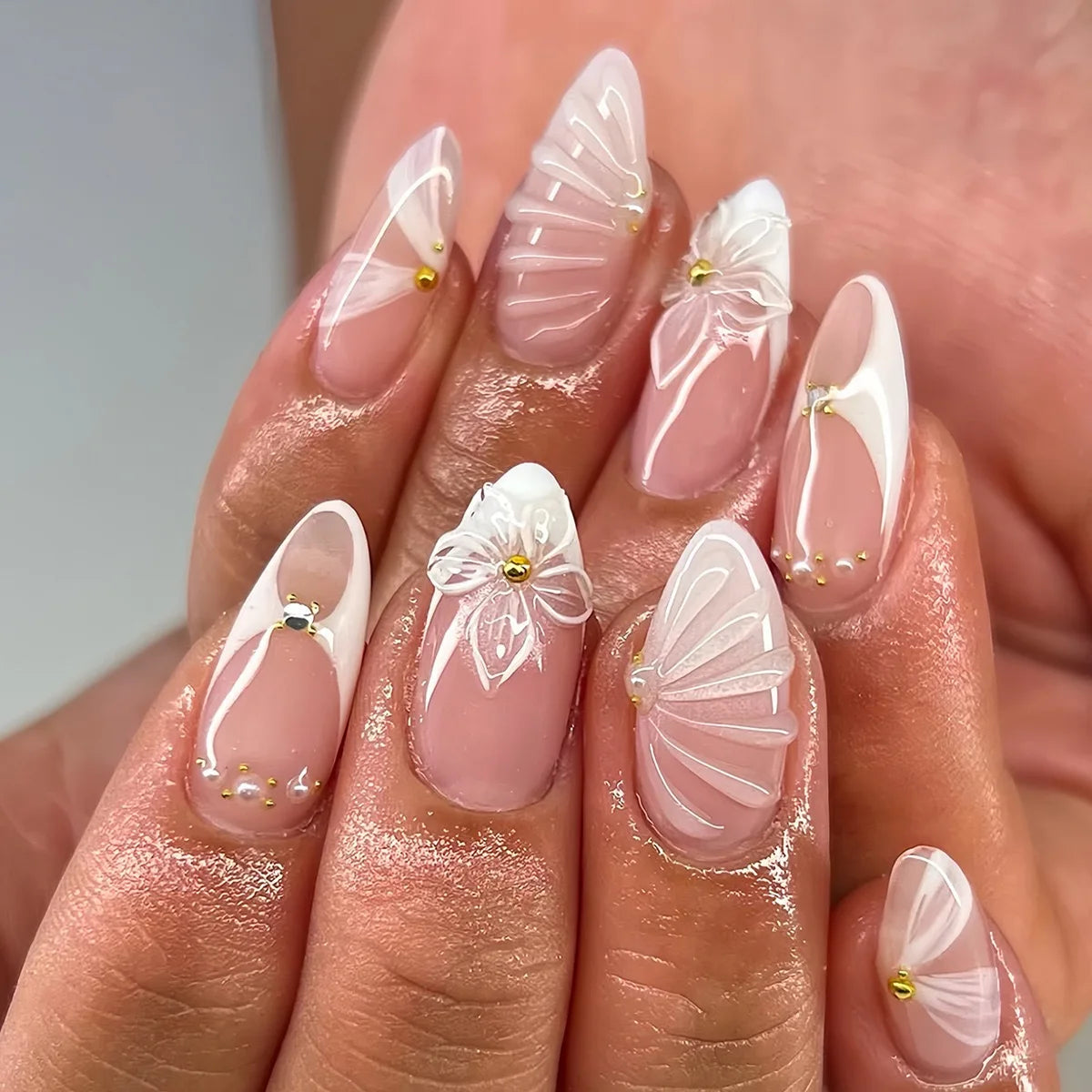 Ballet Rose : 24 Faux Ongles Élégants