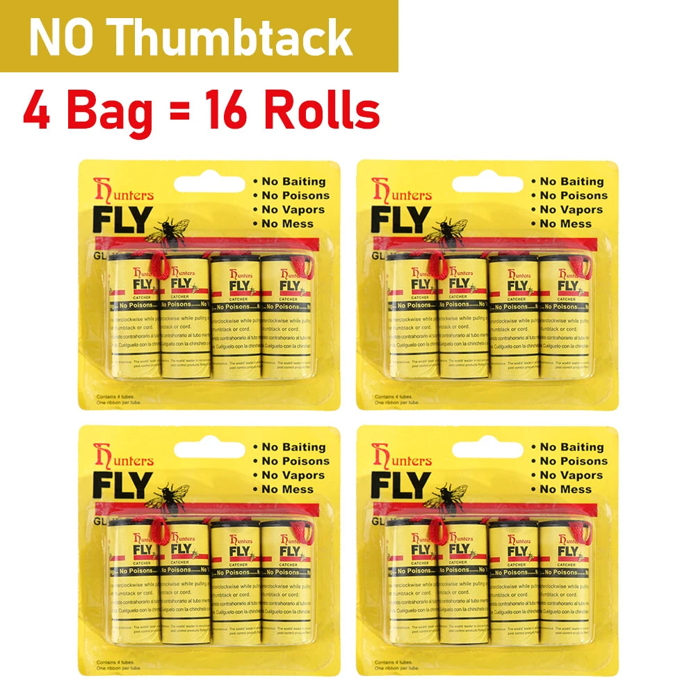 StickyFly Paper: Double-Sided Insect Trap Rolls