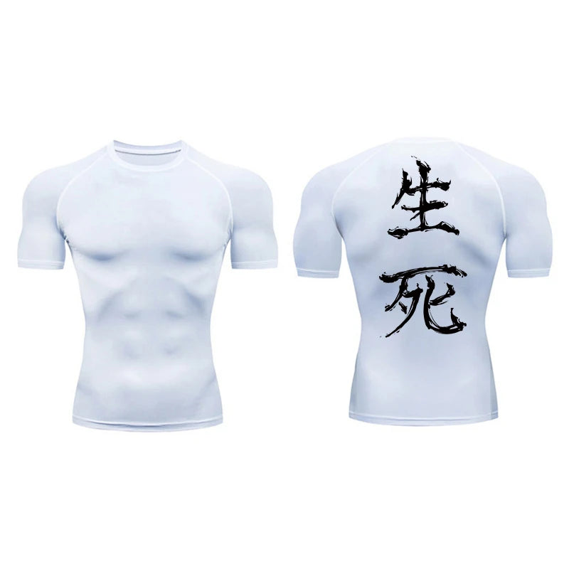 Équilibre T-shirt Compression Homme Été Rapide Séchage