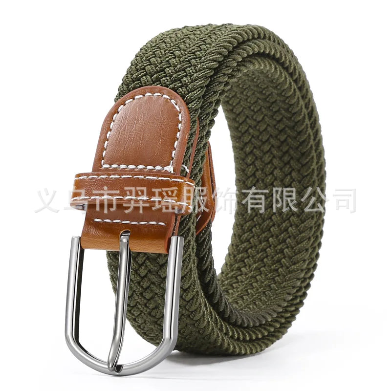 Ceinture Élastique Tressée Unisexe Confort Style