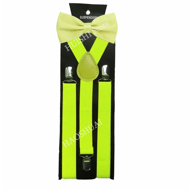 Chic Bowtie & Suspender Set for All Occasions