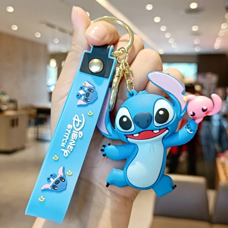 Disney Charm Keychains: Mickey, Minnie & Lilo Fun!