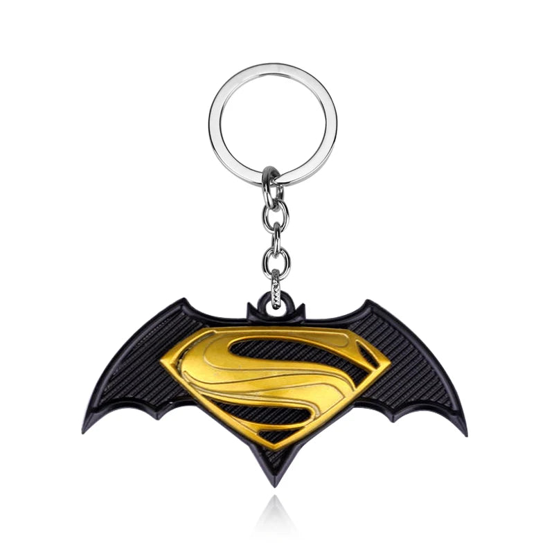 Superman Bat Keychain - Metal Pendant for Fans