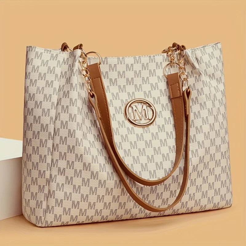 Sac Vintage M en cuir synthétique - Grand tote chic