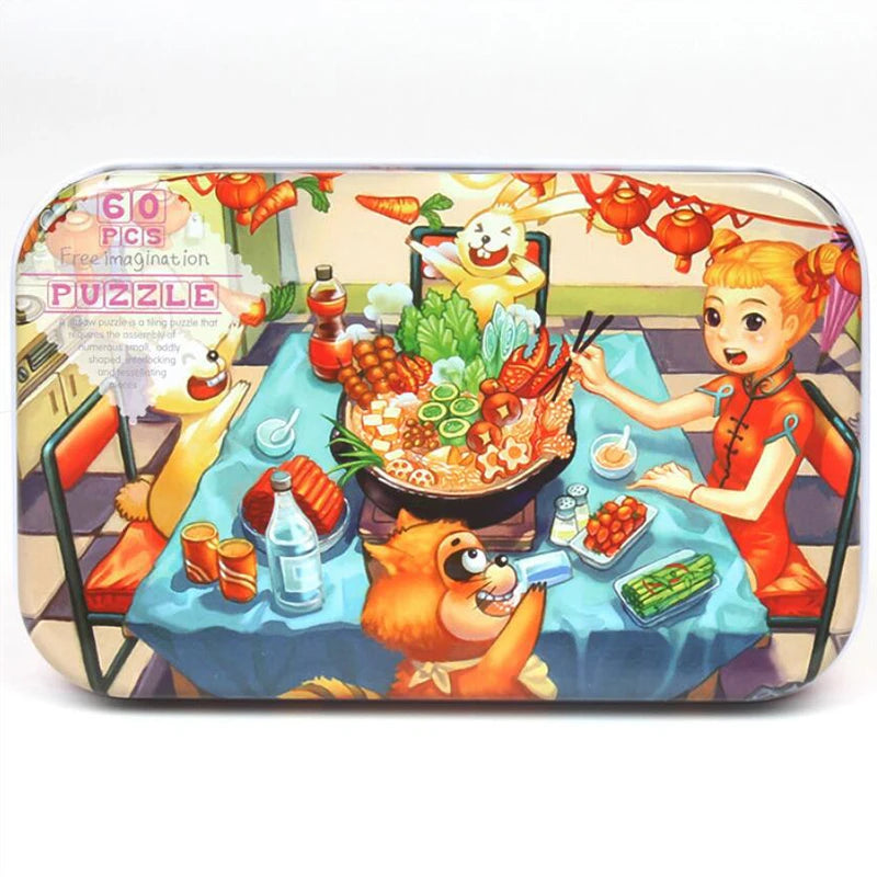 Puzzle Animal Cartoon 60 pièces