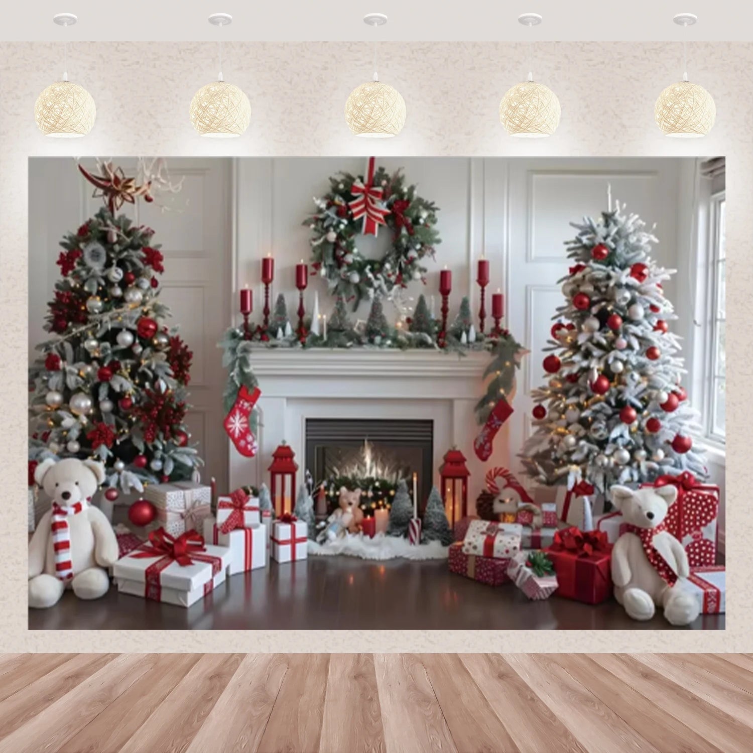 Décor Photographique Hivernal Joyeux Noël