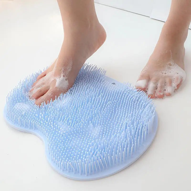 Brosse Exfoliante Duo : Pieds & Dos, Ventouse Antidérapante