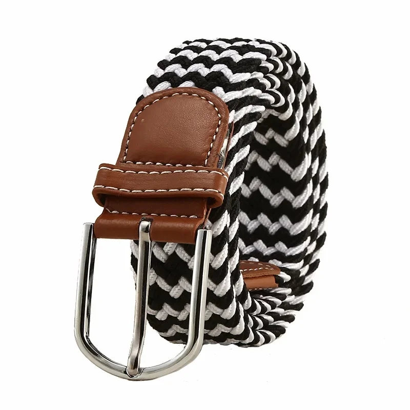 Ceinture Élastique Tressée Unisexe Confort Style