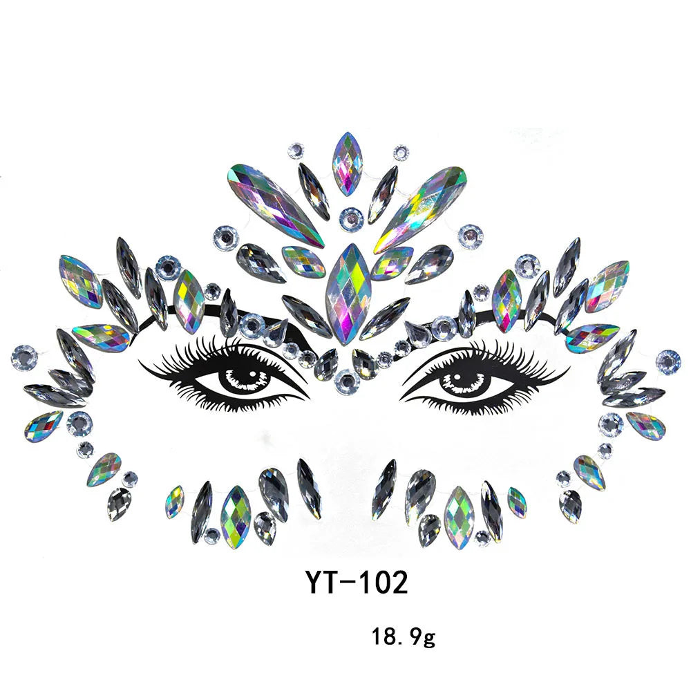 Tatouages 3D Glamour pour Visage - DJBS