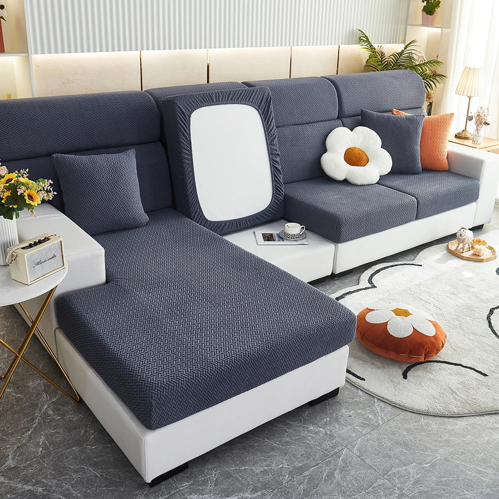 Housse élastique jacquard pour canapé – Protège-meuble