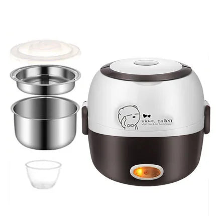 DMWD DuoCook: Portable 2L Stainless Steel Multicooker