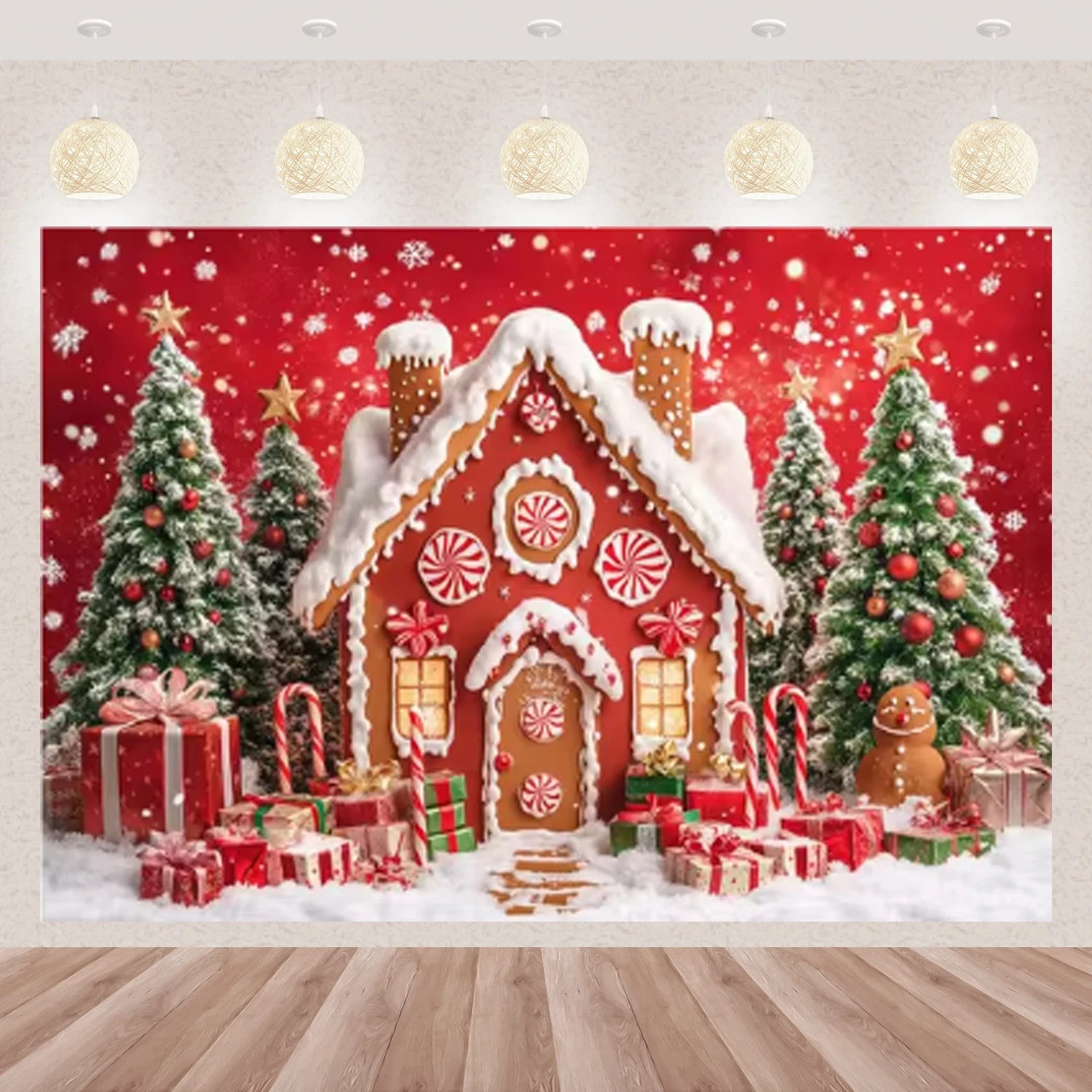 Décor Photographique Hivernal Joyeux Noël