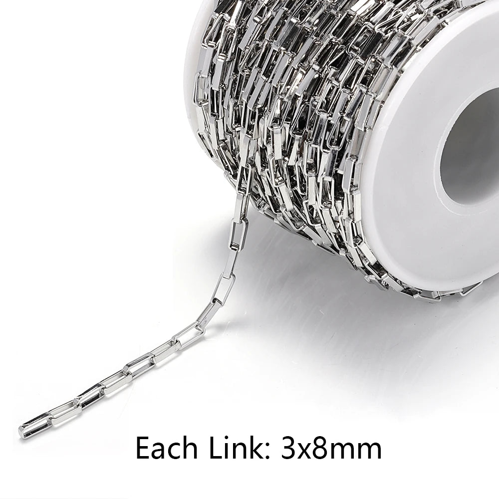 Stainless Steel Star Link Chain for DIY Jewelry