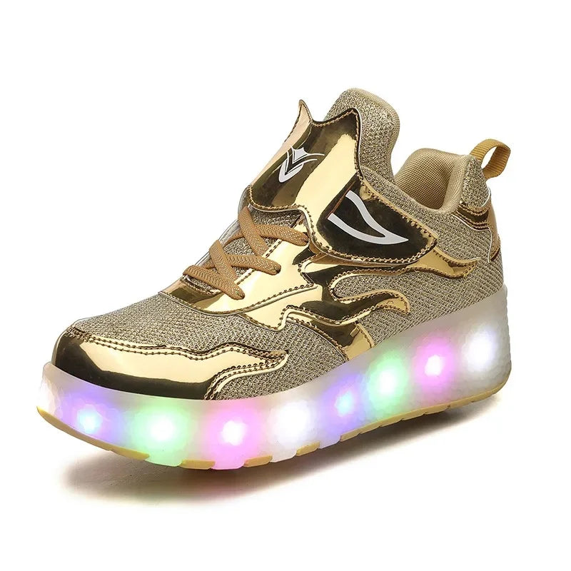 Rollers Adulte LED USB - Patins Lumineux Rechargeables