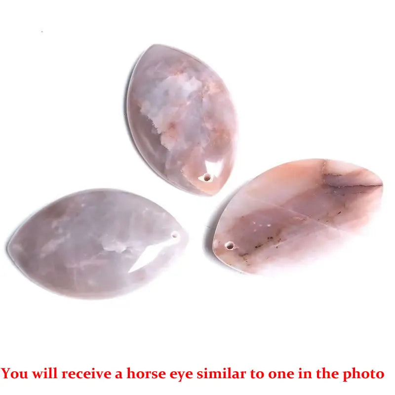 Pendentif Marquise en Agate Naturelle