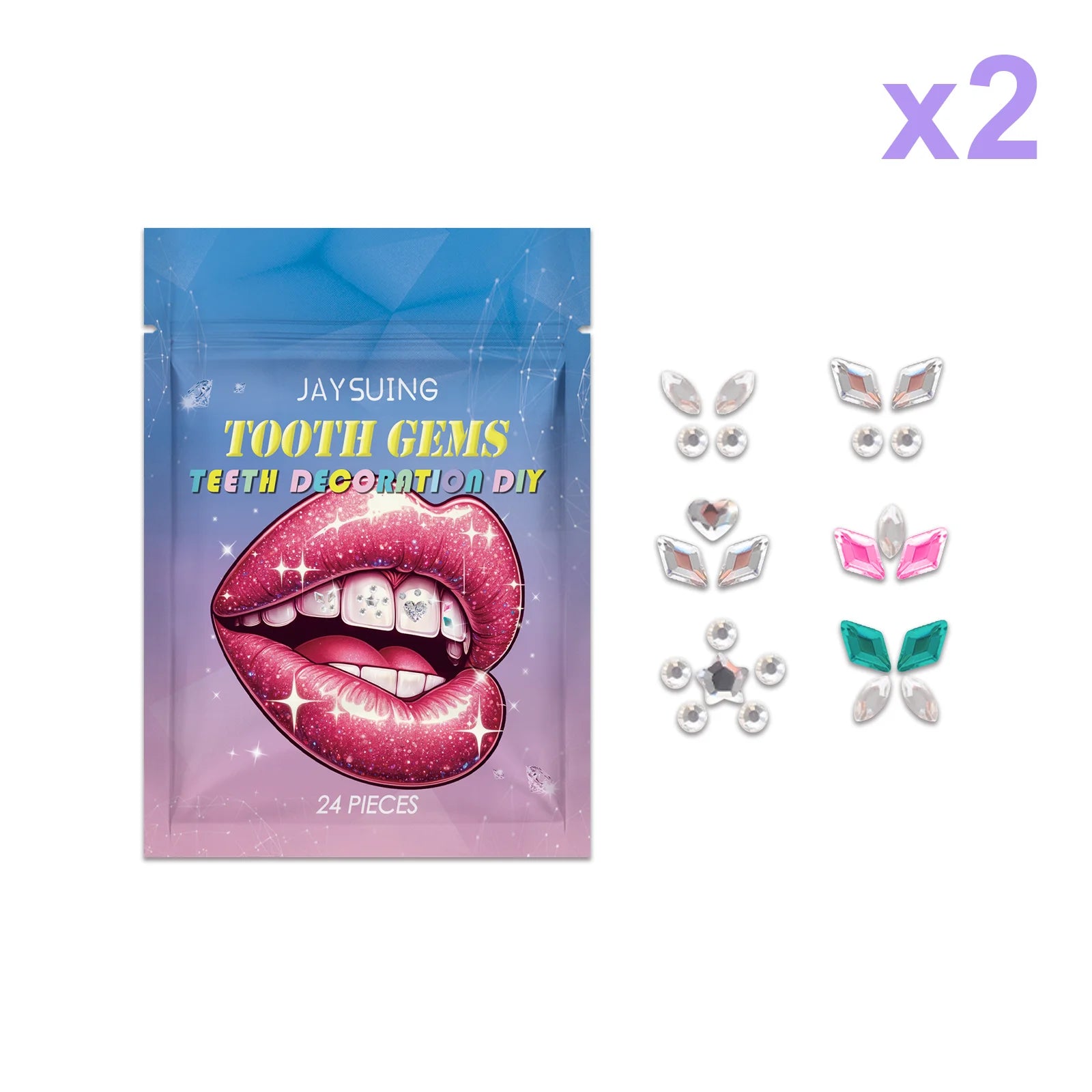 Éclat Dentaire Hip Hop Crystaux