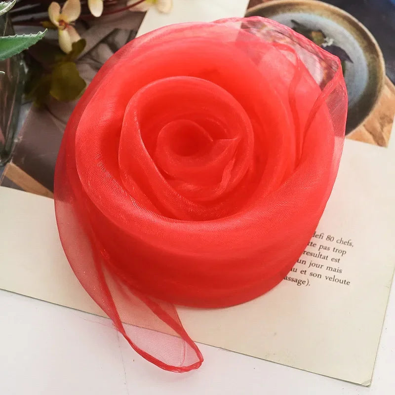 Foulard de Jonglage en Soie - 60cm, 21 Couleurs Vives