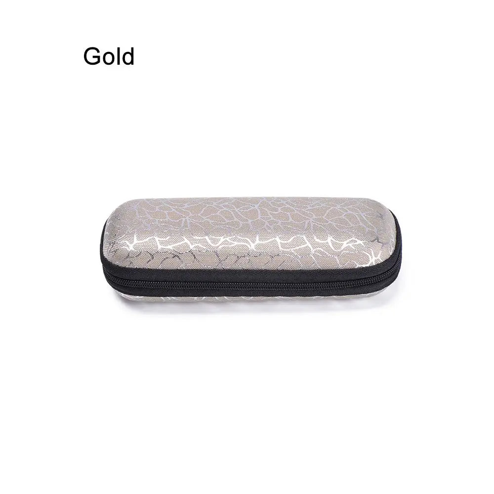 Chic Shimmer Eyewear Case - Stylish & Portable