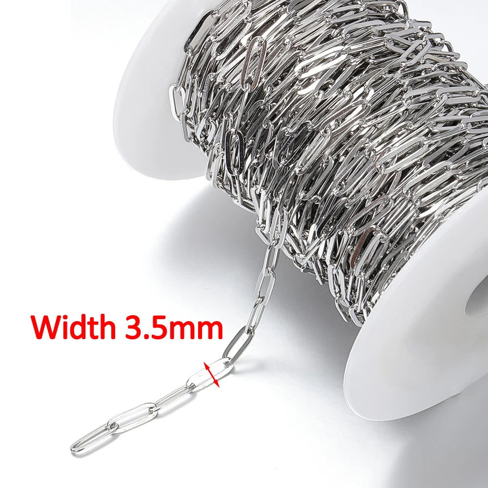 Stainless Steel Star Link Chain for DIY Jewelry