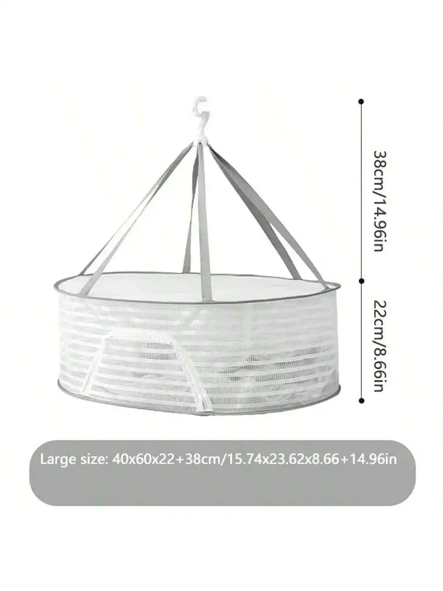 Sèche-linge suspendu en maille pliable et portable