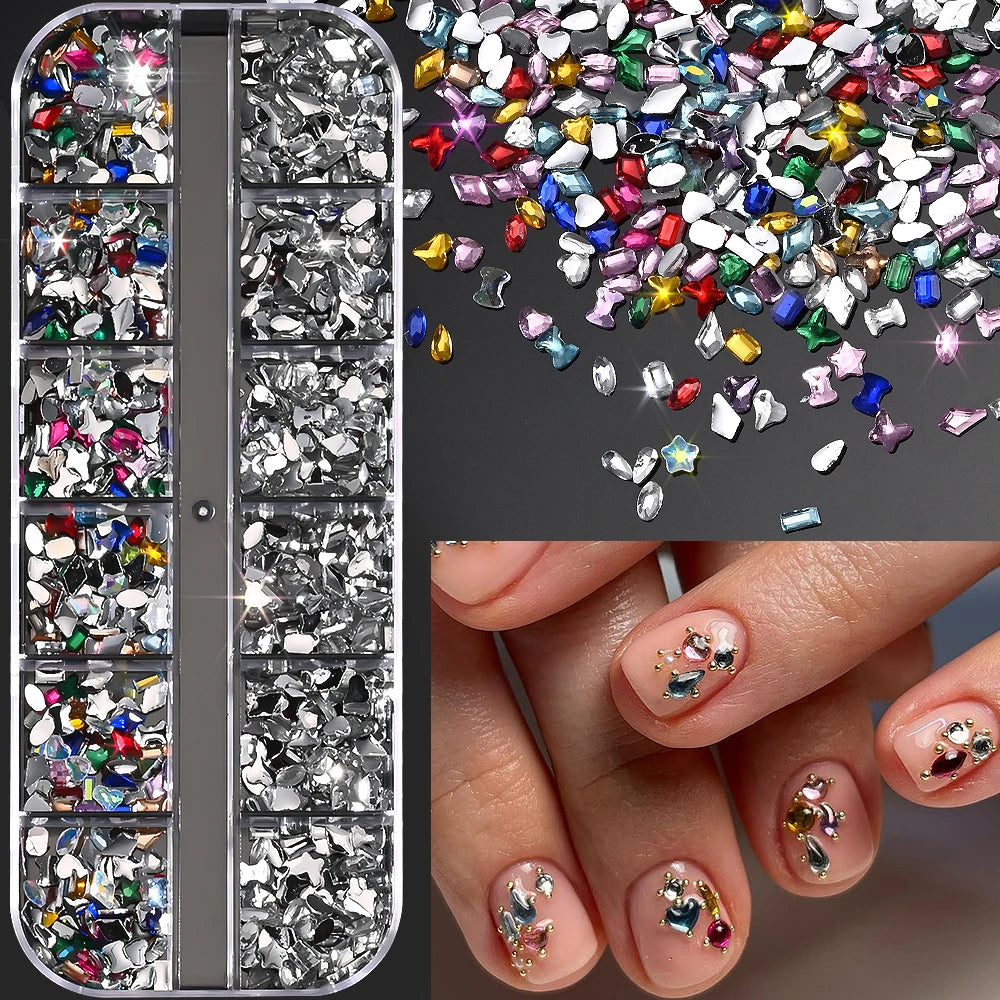 Charms Océan Doré 3D pour Nail Art