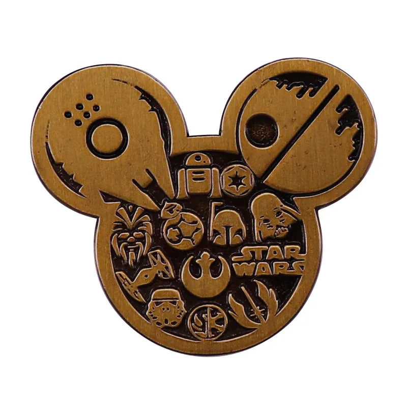 Mickey Mouse Enamel Pin: Trendy Cartoon Brooch