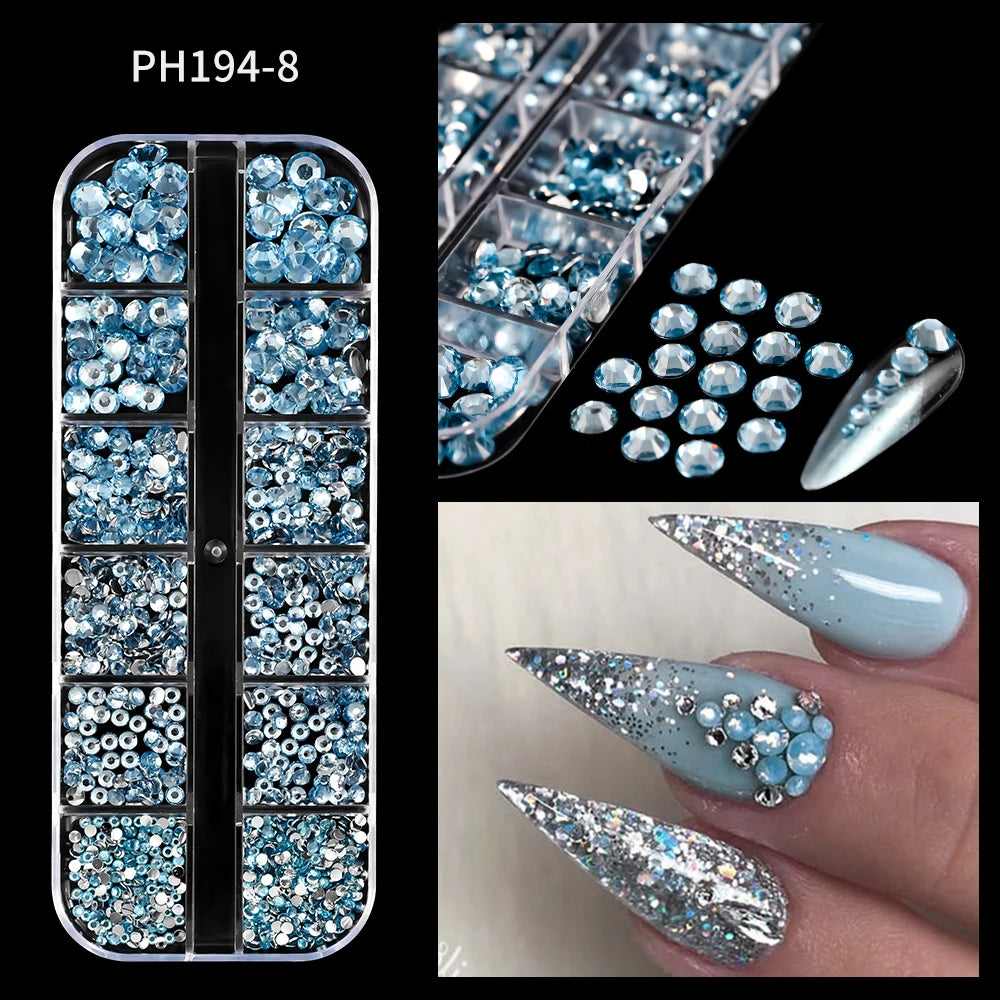 Charms Océan Doré 3D pour Nail Art