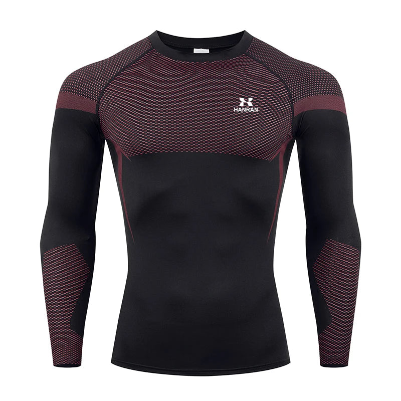 HANRAN T-shirt compression respirant homme 4 saisons
