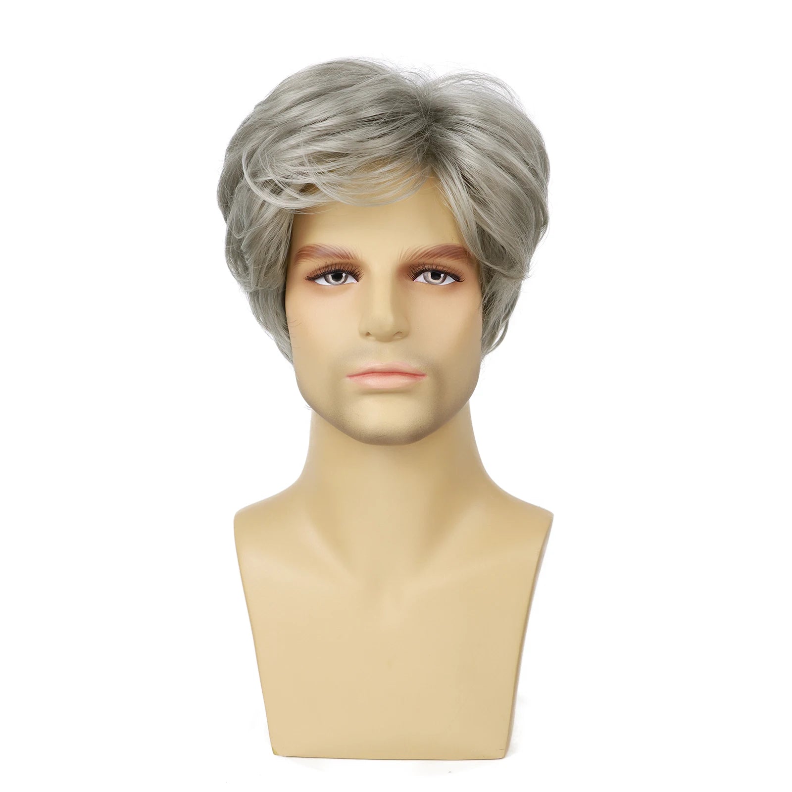 Short Side-Part Black Wig for Men - G&T Collection